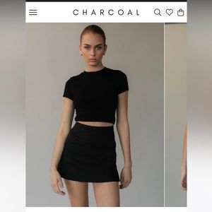 NWT BLACK MINI SKIRT